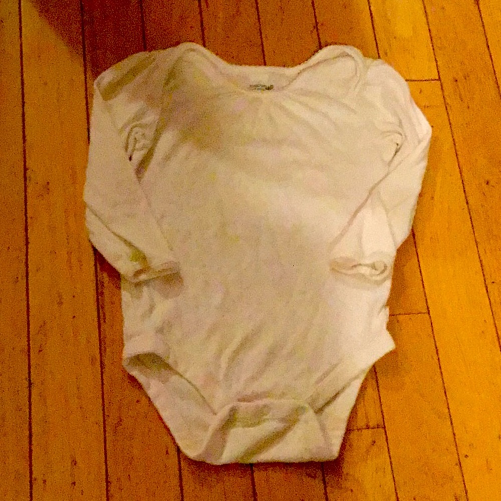 Rare! baby girls Baby GAP white bodysuit